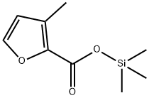 2-Furancarboxylic  acid,  3-methyl-,  trimethylsilyl  ester 结构式