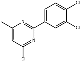 4-CHLORO-2-(3,4-DICHLOROPHENYL)-6-METHYLPYRIMIDINE 结构式