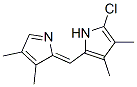 1H-Pyrrole,  2-chloro-5-[(Z)-(3,4-dimethyl-2H-pyrrol-2-ylidene)methyl]-3,4-dimethyl- 结构式