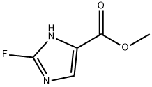 1H-Imidazole-5-carboxylic  acid,  2-fluoro-,  methyl  ester 结构式