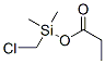 Silanol,  1-(chloromethyl)-1,1-dimethyl-,  1-propanoate 结构式