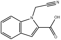 1-(氰基甲基)-1H-2-吲哚甲酸 结构式