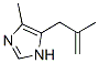 1H-Imidazole,  4-methyl-5-(2-methyl-2-propen-1-yl)- 结构式