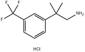 3-甲基-3-(3-(三氟甲基)苯基)丁腈盐酸盐 结构式