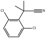 2-(2,6-二氯苯基)-2-甲基丙腈 结构式