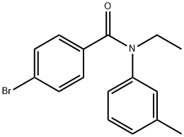 4-溴-N-乙基-N-(M-甲苯基)苯甲酰胺 结构式
