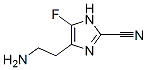 1H-Imidazole-2-carbonitrile,  4-(2-aminoethyl)-5-fluoro- 结构式