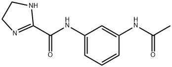 1H-Imidazole-2-carboxamide,  N-[3-(acetylamino)phenyl]-4,5-dihydro- 结构式