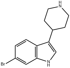 6-溴-3-(哌啶-4-基)-1H-吲哚 结构式