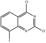 2,4-二氯-8-碘喹唑啉 结构式