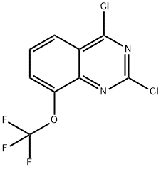 2,4-二氯-8-三氟甲氧基喹唑啉 结构式