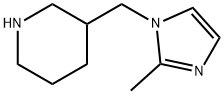 3-(2-METHYL-IMIDAZOL-1-YLMETHYL)-PIPERIDINE 结构式