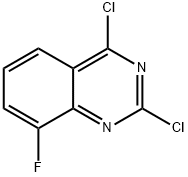 2,4-二氯-8-氟喹唑啉 结构式