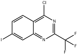 4-CHLORO-7-IODO-2-TRIFLUOROMETHYL-QUINAZOLINE 结构式