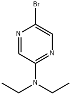 5-BROMO-2-(DIETHYLAMINO)PYRAZINE 结构式