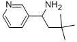 3,3-二甲基-1-(3-吡啶基)-1-丁胺 结构式