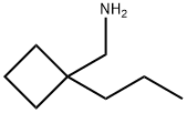 (1-丙基环丁基)甲胺 结构式
