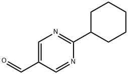 2-CYCLOHEXYL-5-PYRIMIDINECARBALDEHYDE 结构式