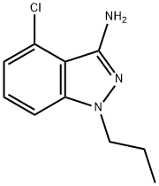 4-氯-1-丙基-1H-吲唑-3-胺 结构式