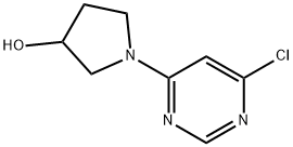 1-(6-Chloro-4-pyrimidinyl)-3-pyrrolidinol 结构式