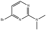 4-溴-N,N-二甲基嘧啶-2-胺 结构式