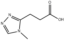 3-(4-甲基-4H-1,2,4-三唑-3-基)丙酸 结构式