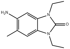 5-氨基-1,3-二乙基-6-甲基-1,3-二氢-2H-苯并咪唑-2-酮 结构式