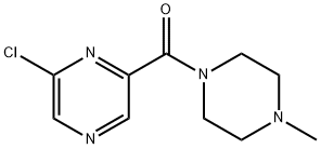 2-CHLORO-6-[(4-METHYL-1-PIPERAZINYL)CARBONYL]PYRAZINE 结构式