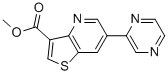 6-(吡嗪-2-基)噻吩并[3,2-B]吡啶-3-羧酸甲酯 结构式