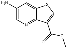 6-氨基-噻吩并[3,2-B]吡啶-3-羧酸甲酯 结构式