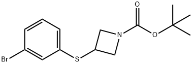 1-Boc-3-(3-Bromo-phenylsulfanyl)-azetidine 结构式