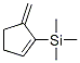 Cyclopentene,  5-methylene-1-(trimethylsilyl)- 结构式