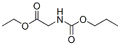 Glycine,  N-(propoxycarbonyl)-,  ethyl  ester 结构式