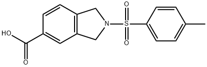 2-对甲苯磺酰异吲哚啉-5-甲酸 结构式