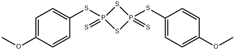 1,3,2,4- 双苯基磷-2,4-双[(4-甲氧基苯基)硫代] - ,2,4二硫化物 结构式