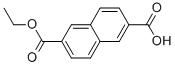 6-(乙氧羰基)-2-萘甲酸 结构式