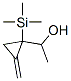 Cyclopropanemethanol,  -alpha--methyl-2-methylene-1-(trimethylsilyl)- 结构式