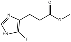 1H-Imidazole-4-propanoic  acid,  5-fluoro-,  methyl  ester 结构式