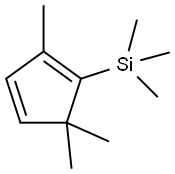 1,3-Cyclopentadiene, 2,5,5-trimethyl-1-(trimethylsilyl)- 结构式