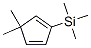1,3-Cyclopentadiene,  5,5-dimethyl-2-(trimethylsilyl)- 结构式