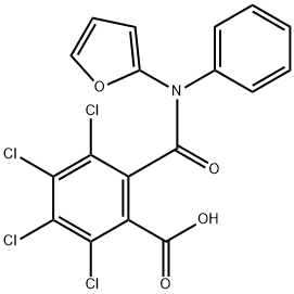 Benzoic  acid,  2,3,4,5-tetrachloro-6-[(2-furanylphenylamino)carbonyl]- 结构式