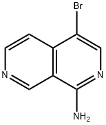 4-溴-2,7-萘啶-1-胺 结构式