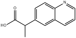 2-(喹啉-6-基)丙酸 结构式