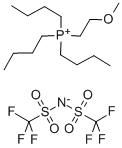 三丁基(2-甲氧基乙基)磷双三氟甲基磺酰亚胺 结构式