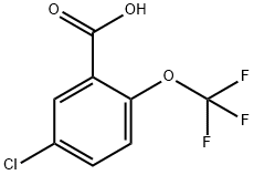 5-氯-2-(三氟甲氧基)苯甲酸 结构式