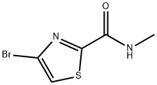 4-溴-N-甲基噻唑-2-甲酰胺 结构式