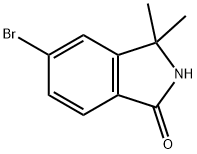 5-Bromo-3,3-dimethyl-isoindolin-1-one 结构式