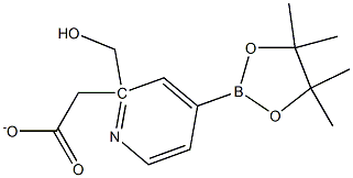 2-PYRIDINEMETHANOL, 4-(4,4,5,5-TETRAMETHYL-1,3,2-DIOXABOROLAN-2-YL)-, 2-ACETATE 结构式