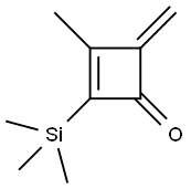 2-Cyclobuten-1-one,  3-methyl-4-methylene-2-(trimethylsilyl)- 结构式