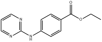 4-(PYRIMIDIN-2-YLAMINO)BENZOIC ACID ETHYL ESTER 结构式